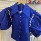 Embellished Puff Sleeve Shirt