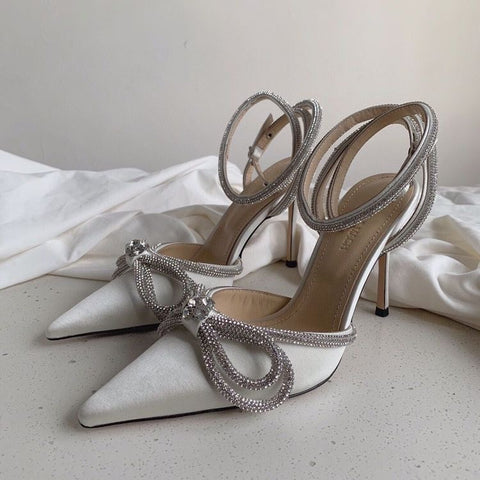 Luxury  Satin Bow Heels