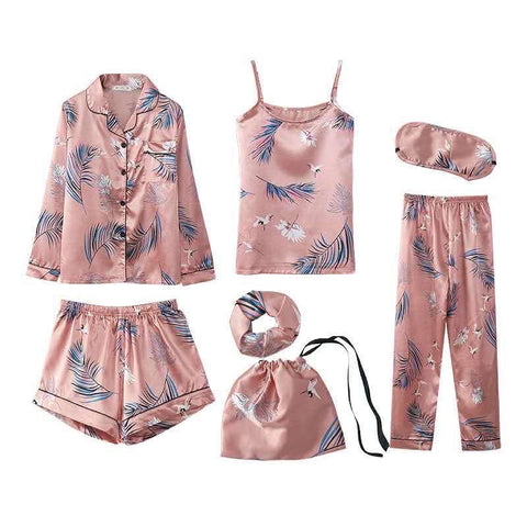 Floral 7 pc nightwear set