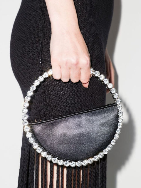 Christina rhinestone round clutch