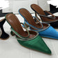 Gilda Crystal Embellished Mules