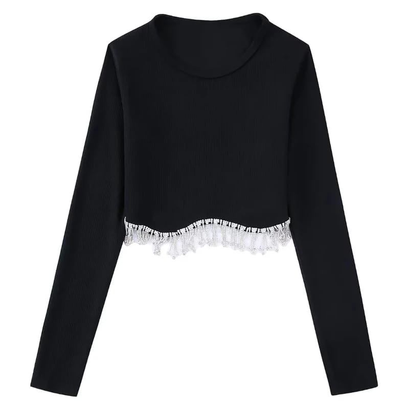 Saas Diamond Top in full sleeves