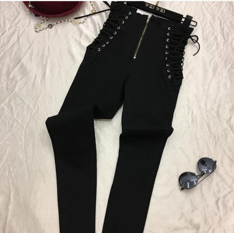 Buckle Up Denim Pants