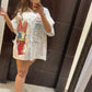 Donuld Duck Shirt Dress