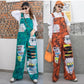 Camouflage Safari Style Overall Jumpsuit