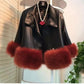 Statement Leather Fur Jacket