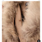 Luxury Coat With Detachable Faux Fur