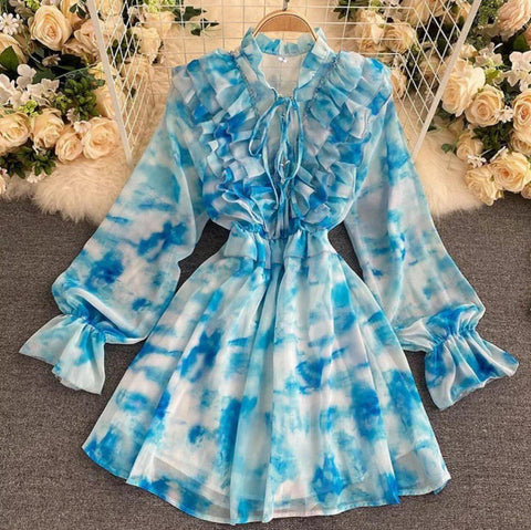 Summer Tie N Die Blue Dress