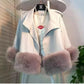 Statement Leather Fur Jacket