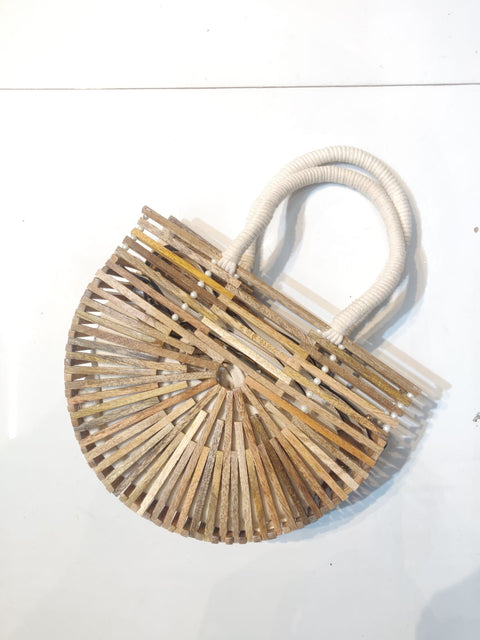 Luxury Half Moon Bamboo Bag