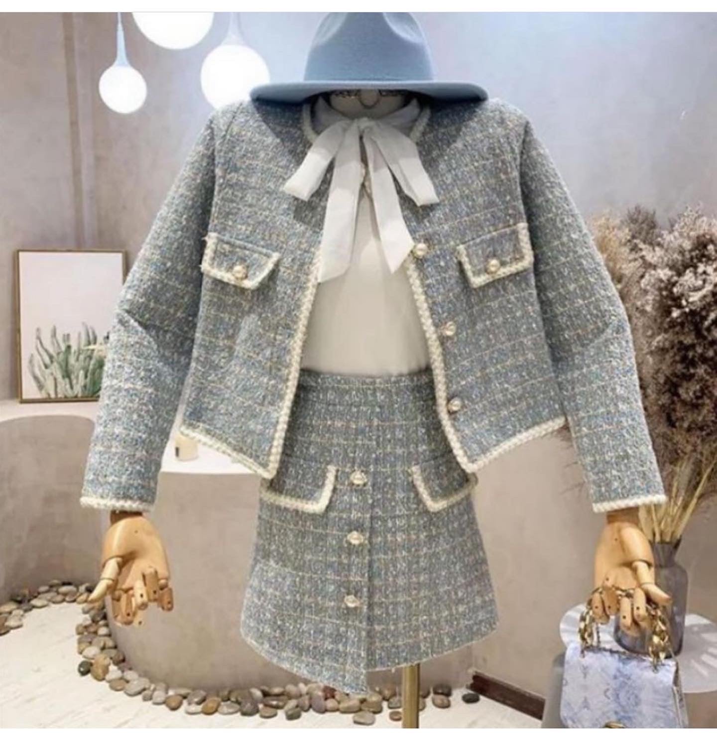 Maura Luxury Tweed Set