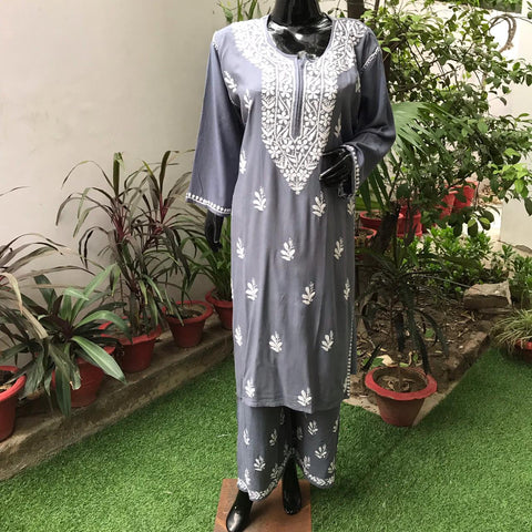 Cotton kurti plazzo sets