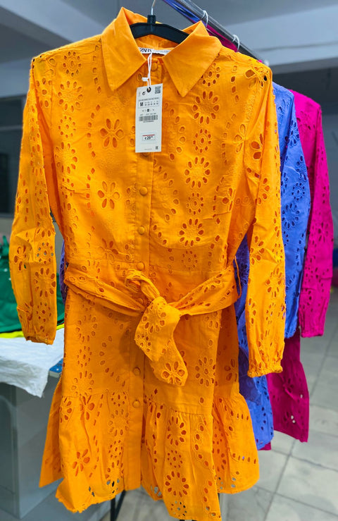 Cut work Embriodery Dress