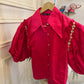 Embellished Puff Sleeve Shirt