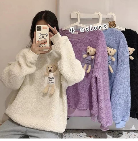 Fleece Teddy Sweatshirt