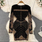 Luxurious Mettalic Beaded Dress