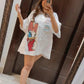 Donuld Duck Shirt Dress
