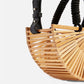 Luxury Half Moon Bamboo Bag