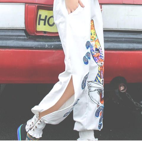 Bunny Embellished Track Pants