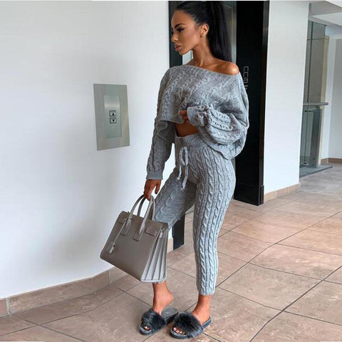 Knitted cords set