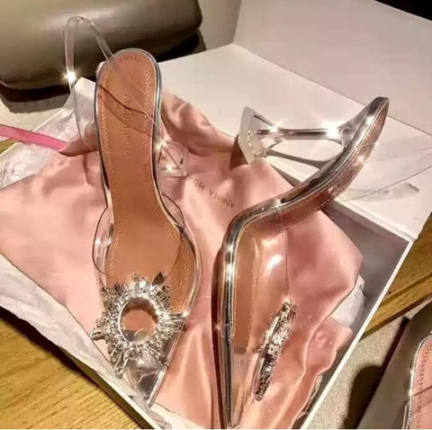 Crystal Transparent Heels
