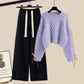 Lilac Wollen Cords Set