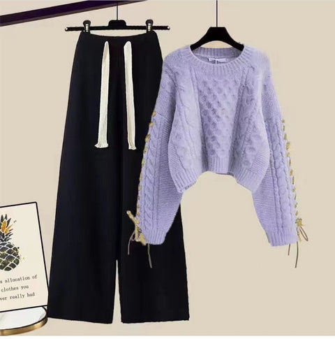 Lilac Wollen Cords Set