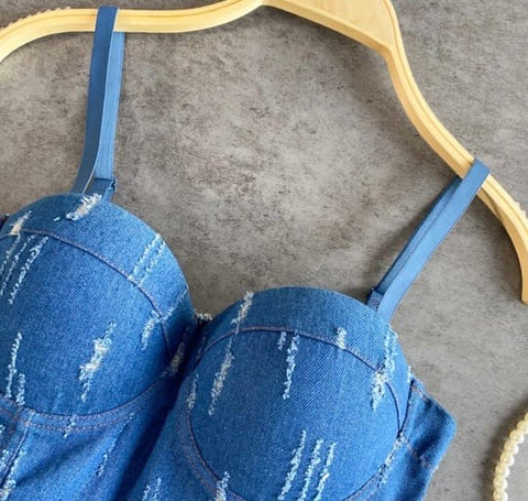 Denim Bustier