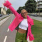 Chyla Leather Fur Jacket