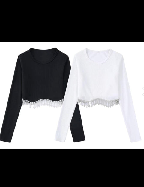 Saas Diamond Top in full sleeves