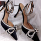 Luxury  Satin Bow Heels