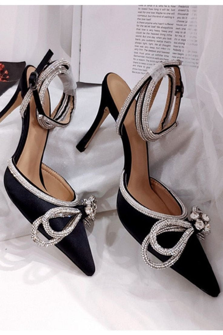 Luxury  Satin Bow Heels