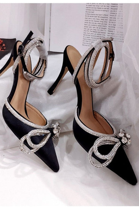 Luxury  Satin Bow Heels