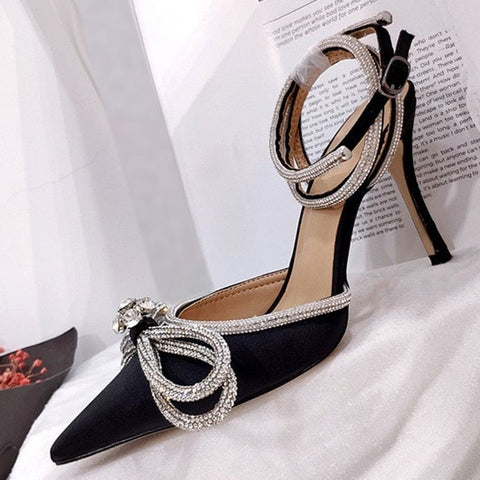 Luxury  Satin Bow Heels