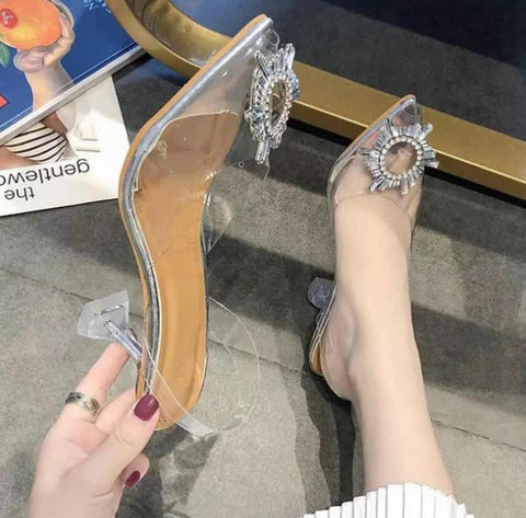 Crystal Transparent Heels