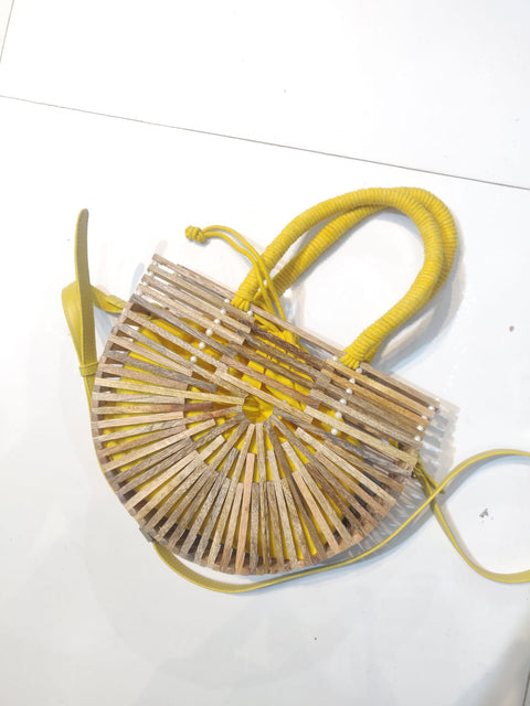 Luxury Half Moon Bamboo Bag