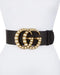 Broad gucci belt leather pu belt