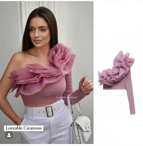 Ruffle Crop Top