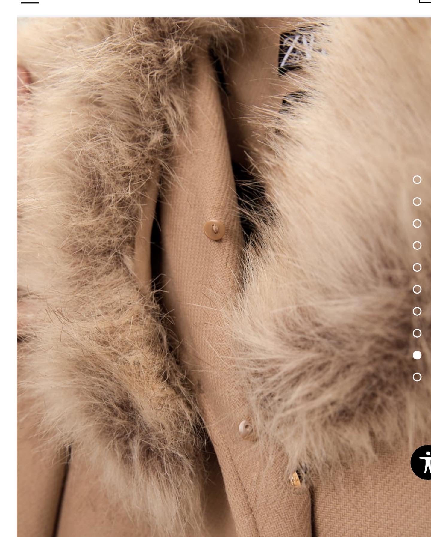 Luxury Coat With Detachable Faux Fur