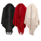Luxury Faux Fur Collar Shawl