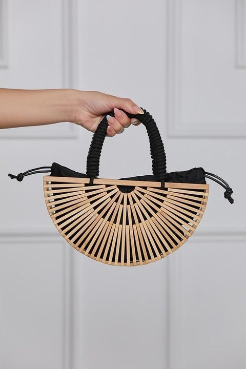 Luxury Half Moon Bamboo Bag