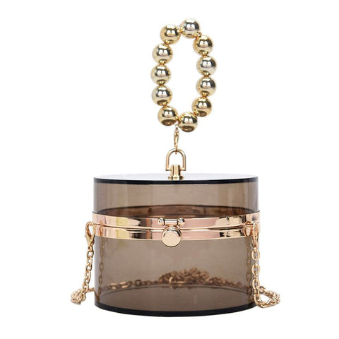 Pearl round crossbody bag