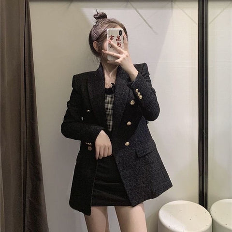 Black Tweed Blazer