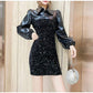 Sequins dress with jacket