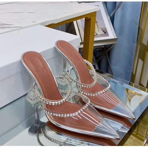 Gilda Crystal Embellished Mules