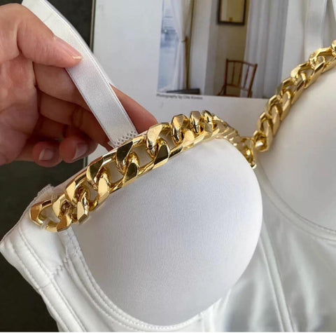 Metal Chain Bustier