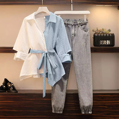 LC's Top with Denim Set